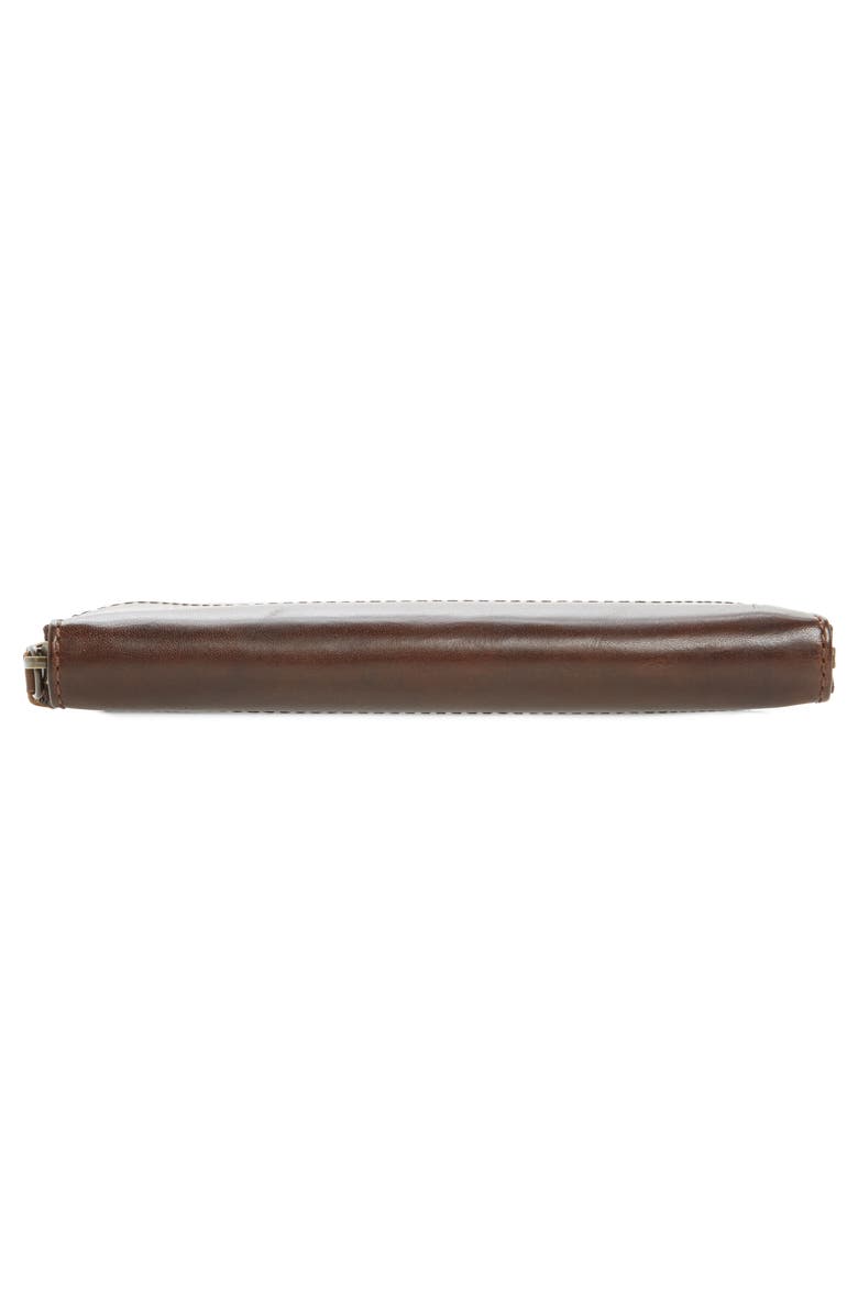 Frye Melissa Leather Wallet, Alternate, color, Dark Brown