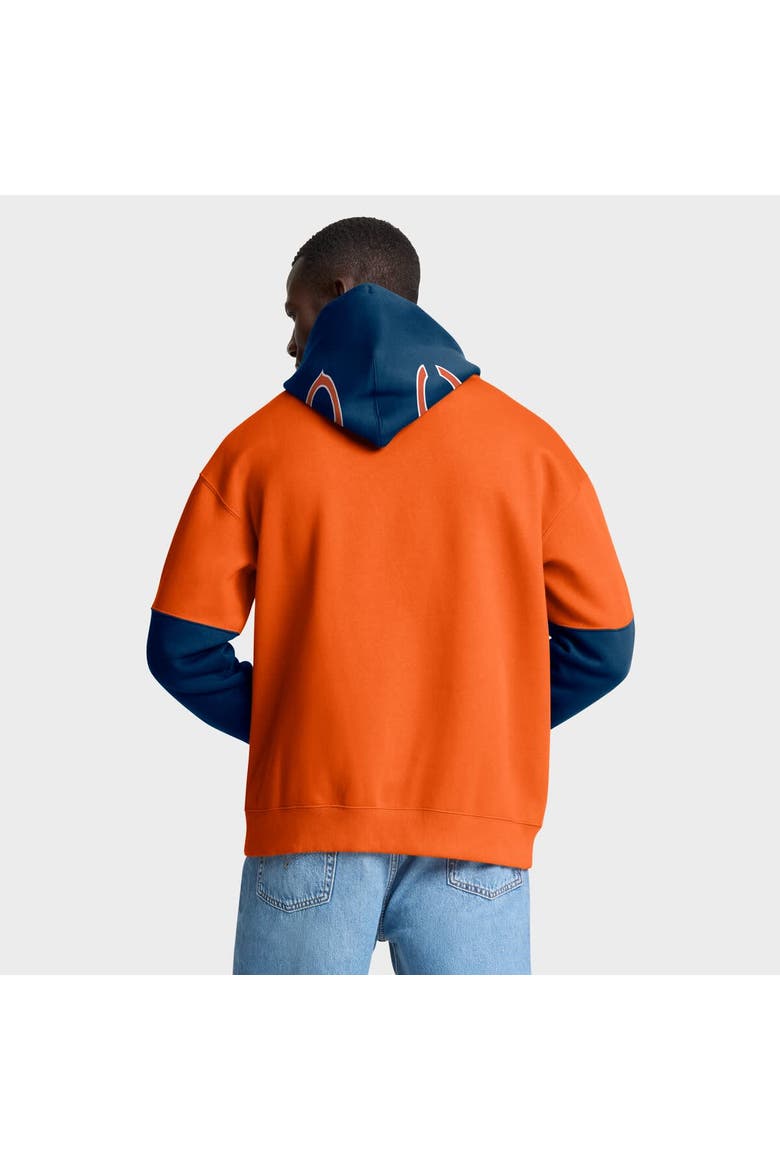 Men's Fanatics Orange Chicago Bears Helmet Pullover Hoodie, Alternate, color, Orange