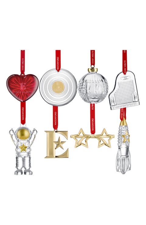 Elton John 8-Piece Crystal Ornament Set