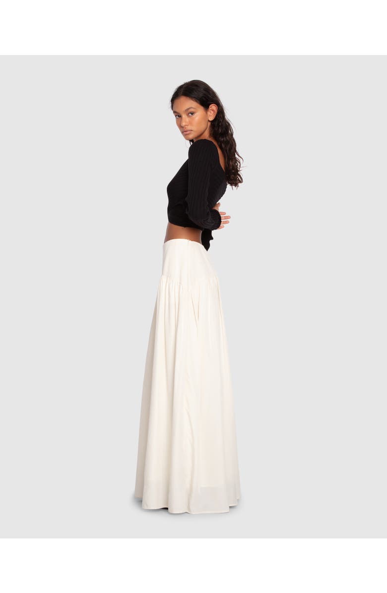 Belle & Bloom Always On My Mind Maxi Skirt, Alternate, color, Cream