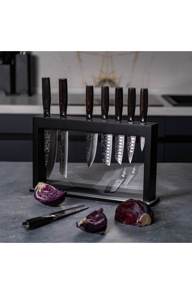 Cuisine::pro<sup>®</sup> Damashiro EMPEROR<sup>®</sup> 9-Piece Hisa Knife Block, Alternate, color, Black