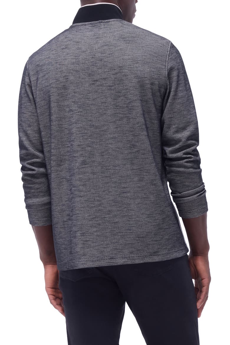 Quarter Zip Performance Pullover, Alternate, color, BLACK