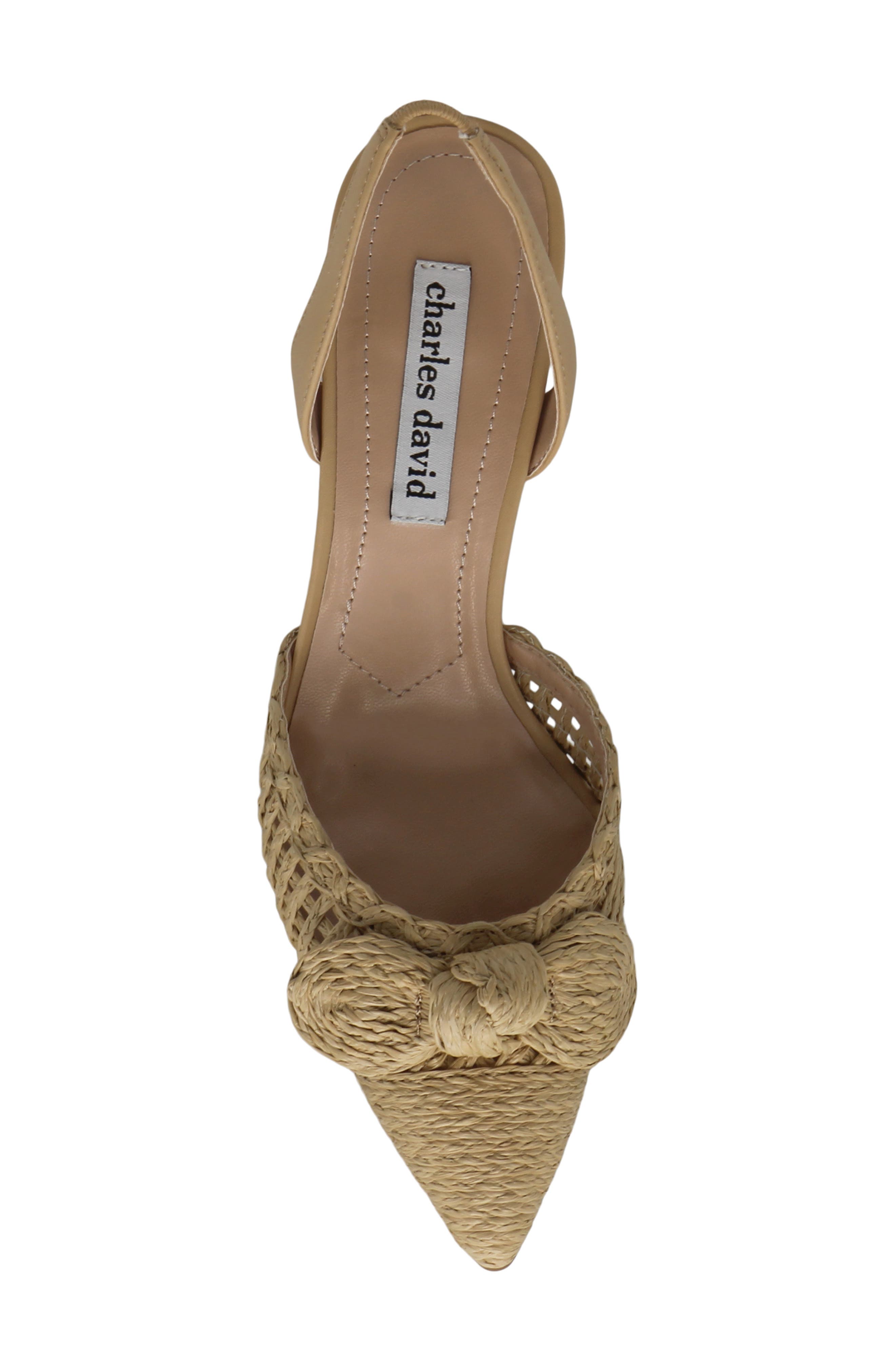 Charles David Allyson Raffia Slingback Pump, Alternate, color, 