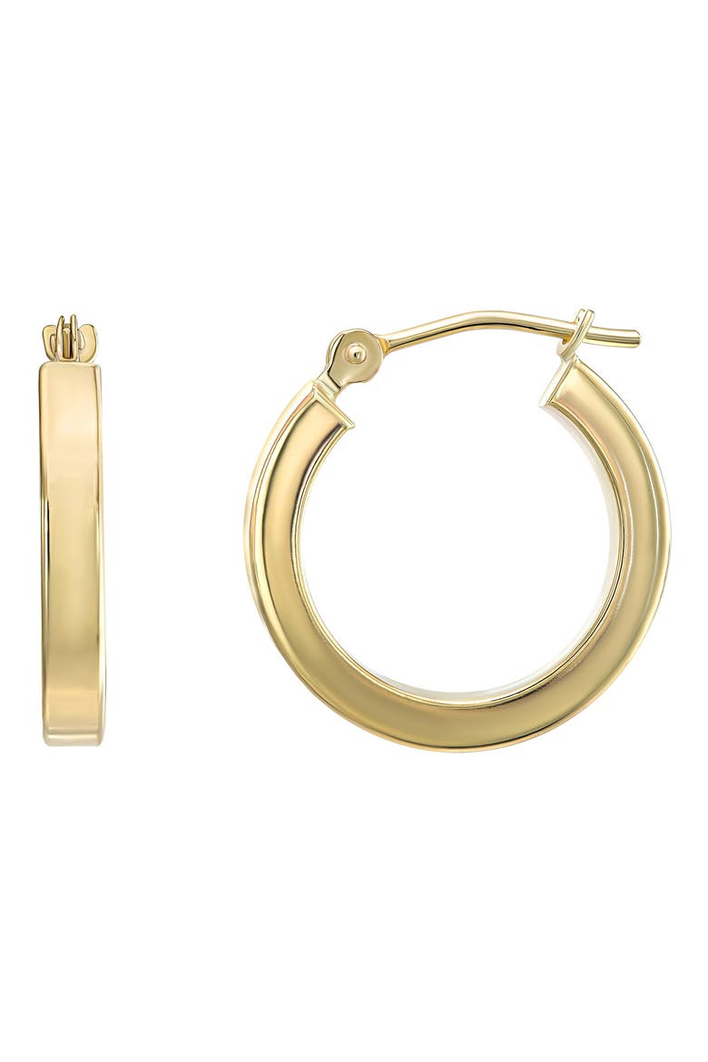 Square Hoop Earrings, Main, color, GOLD