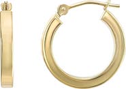 CANDELA JEWELRY Square Hoop Earrings