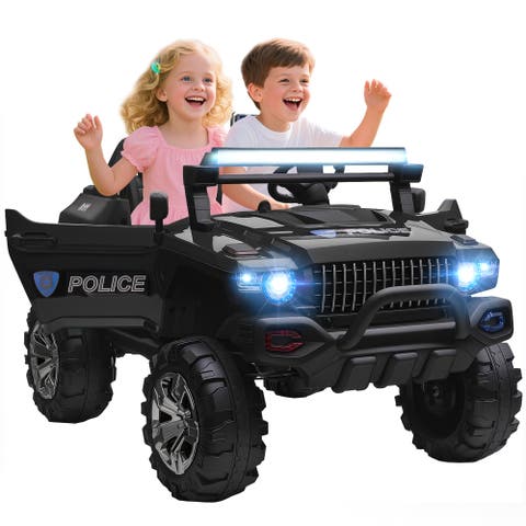 12V Ride-on Truck with Remote Control, 2-Seater, Music