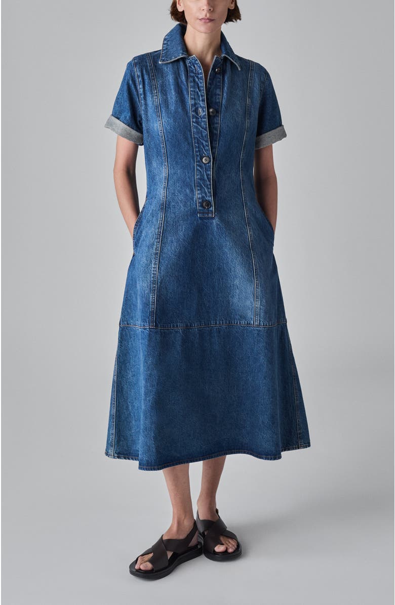 CO Midi Denim Dress, Main, color,