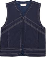 HONOR THE GIFT Logo Appliqué Cotton Canvas Riding Vest