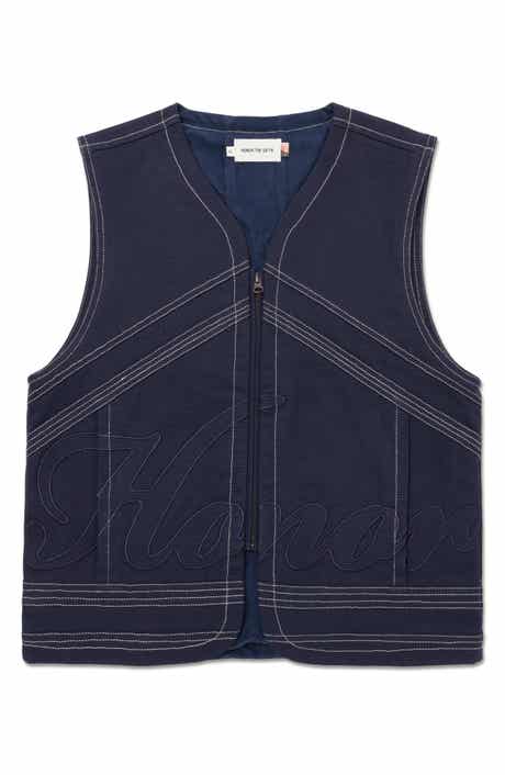 HONOR THE GIFT Logo Appliqué Cotton Canvas Riding Vest