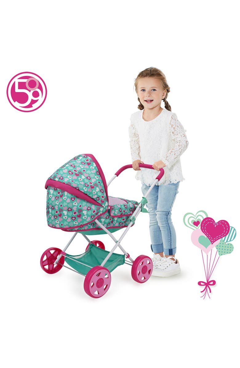 509 Crew Daisy Doll Heart Pram, Alternate, color, Multicolored