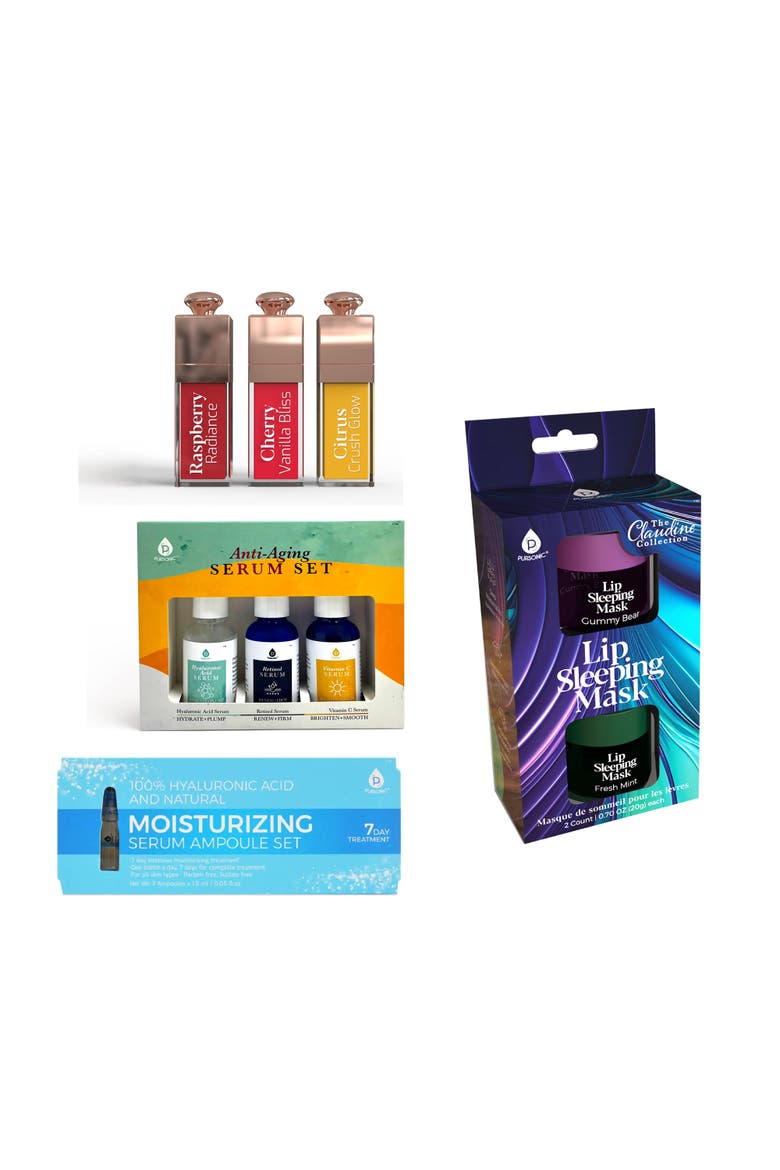 Lip Oils, Lip Mask, Serum & Hyaluronic Treatment, Main, color, Multicolor