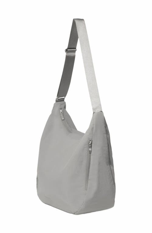Baggallini Swift Hobo Crossbody In B-lite Silver Sand