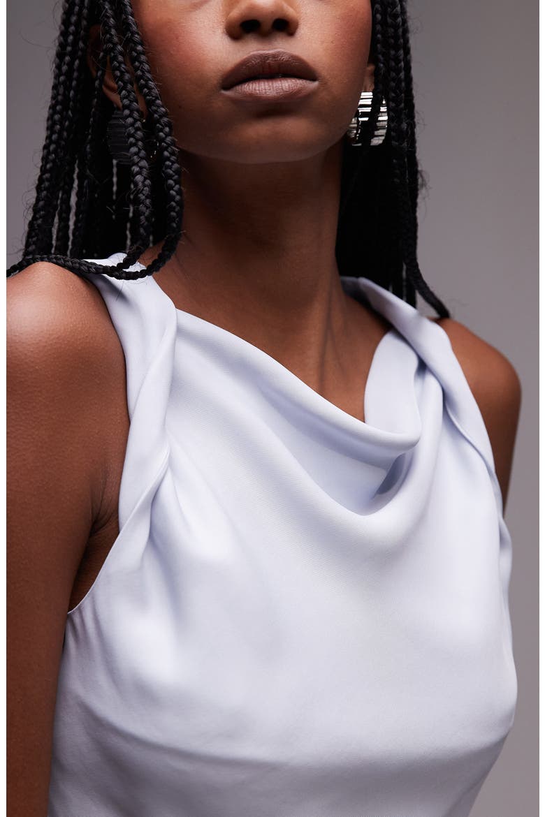 Twist Strap Sleeveless Top, Alternate, color, ICEY BLUE