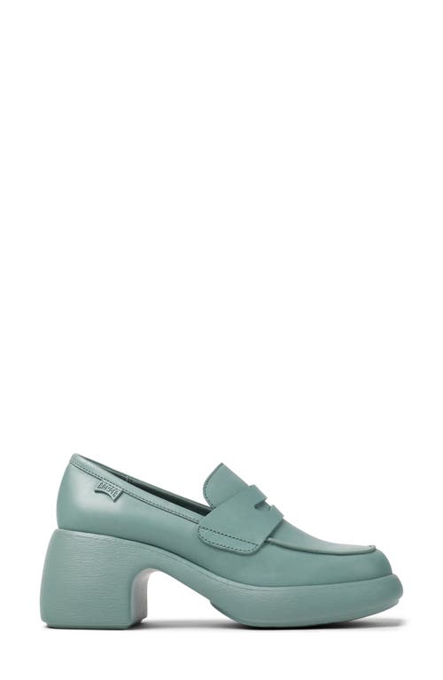 Camper Thelma Ii Platform Loafer In Medium Green