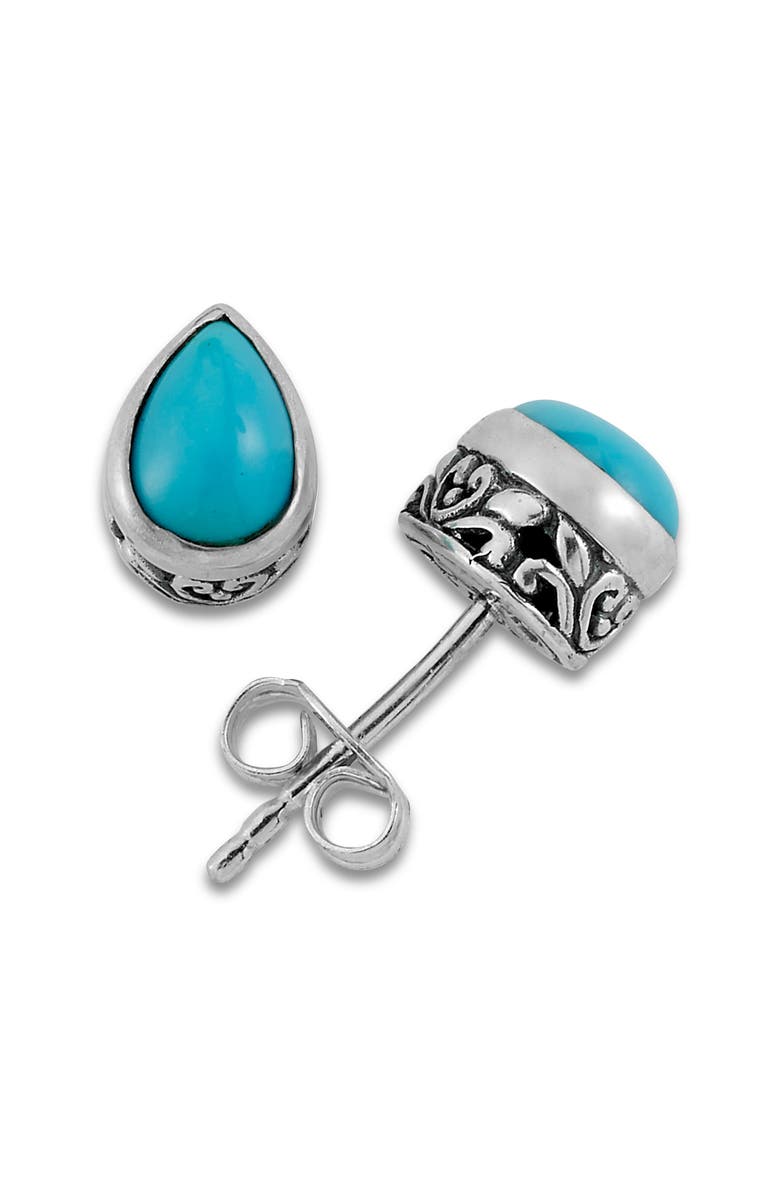 SAMUEL B. Sleeping Beauty Turquoise Stud Earrings, Alternate, color, Turquoise