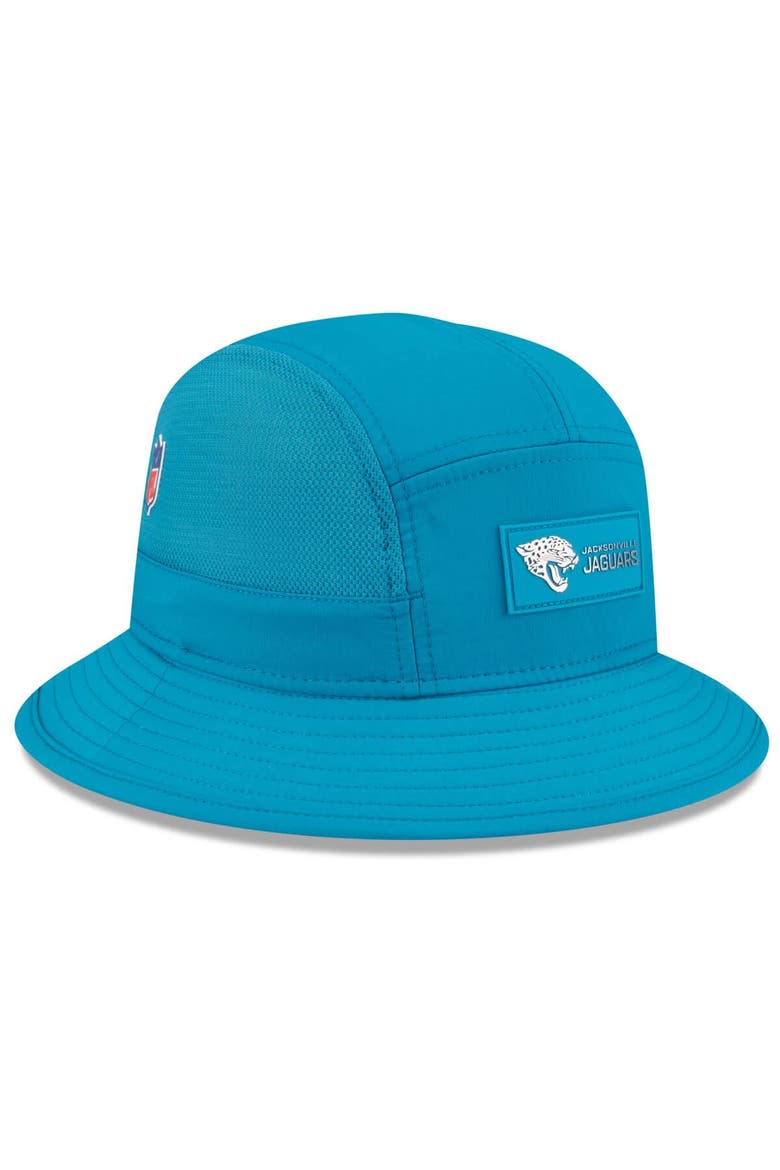 Men's New Era Teal Jacksonville Jaguars 2025 Sideline  Bucket Hat, Alternate, color, Teal