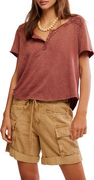 Free People Heirloom Henley Top