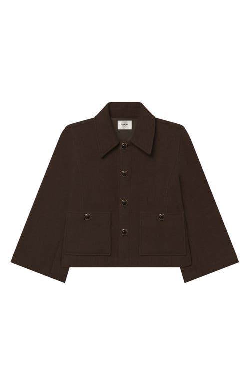 Frame The Mini Swing Jacket In Chestnut