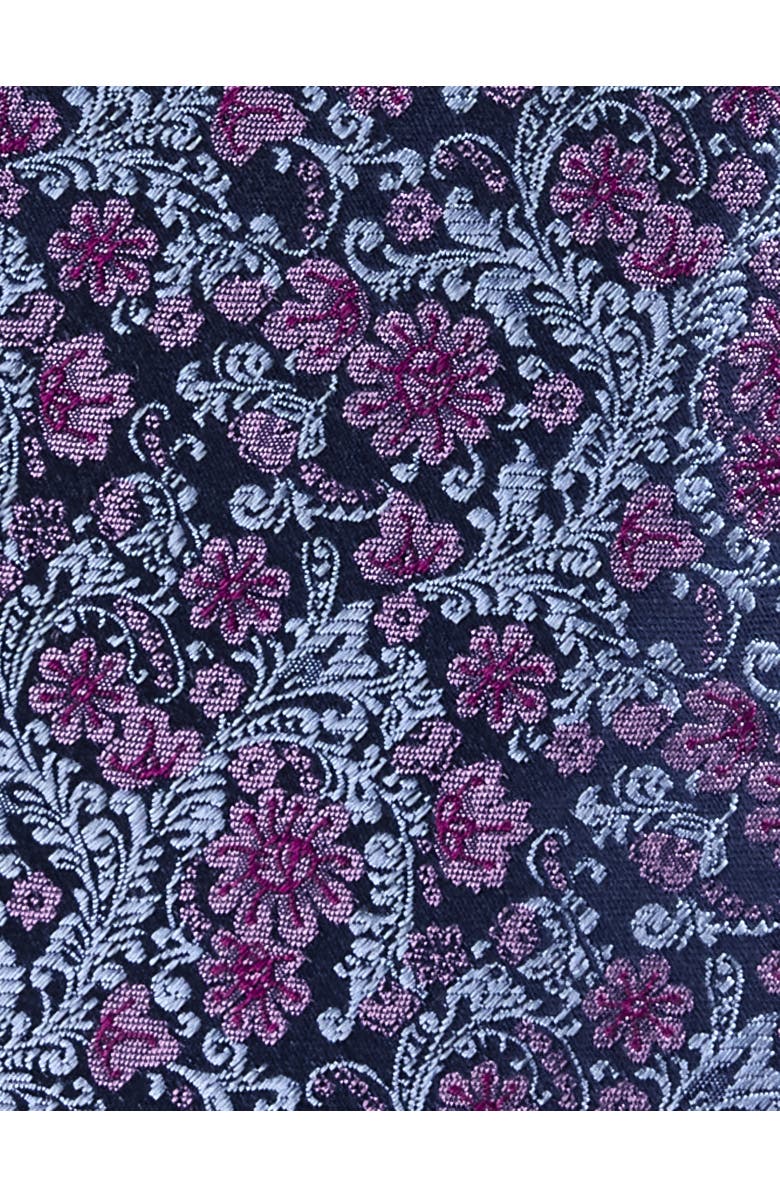 Oak Hill Premium by DXL Big & Tall Paisley Floral Silk Tie, Alternate, color,