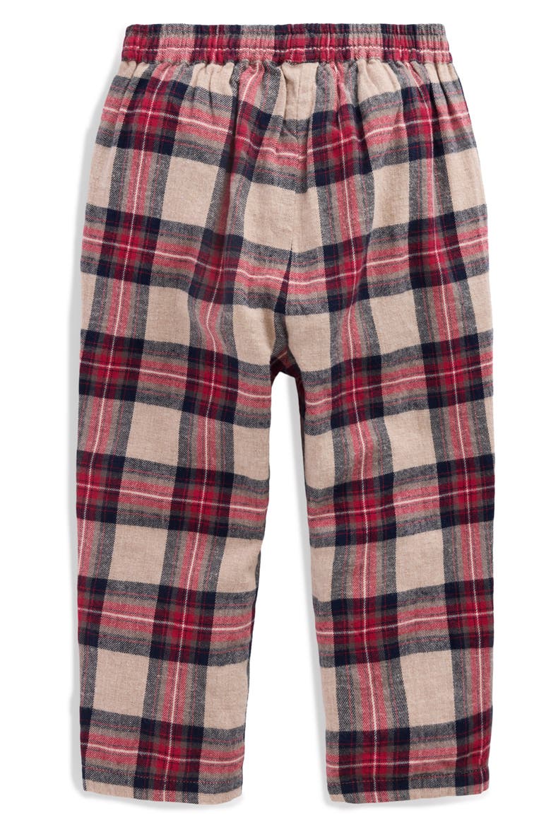 Check Pull-On Trousers, Alternate, color, OATMEAL CHECK