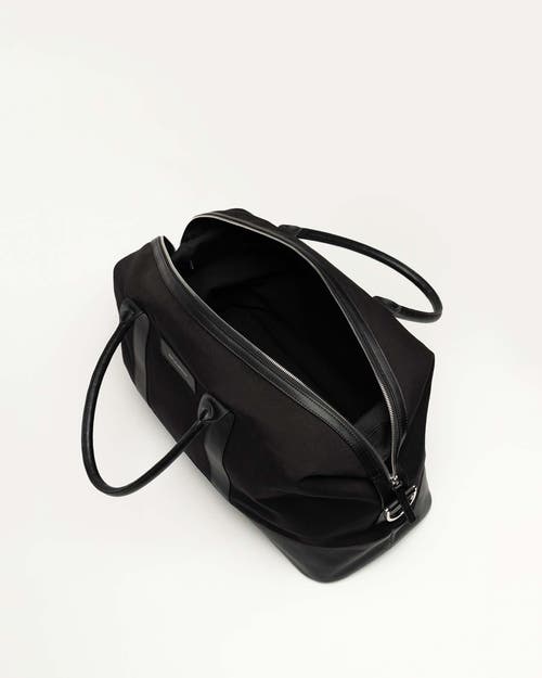 Want Les Essentiels De La Vie Want Les Essentiels Kelowna Organic Cotton Canvas Weekender Bag In Black