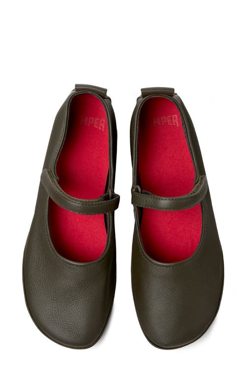Camper Leather Ballet Flats In Black