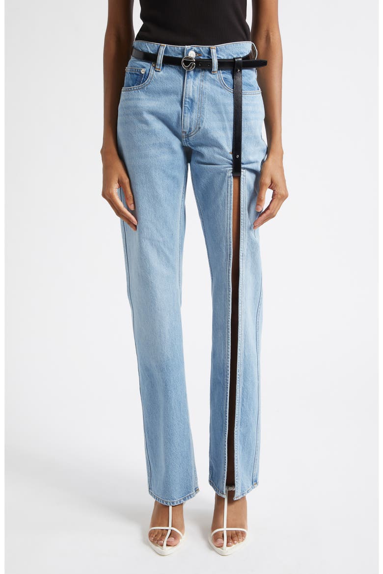 Denim Suspended Pants, Main, color, BLUE LIGHT