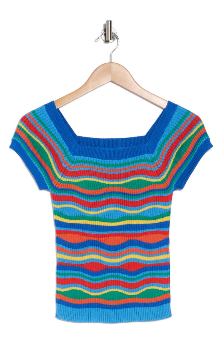 MOTHER The Squared Stripe Top, Alternate, color,