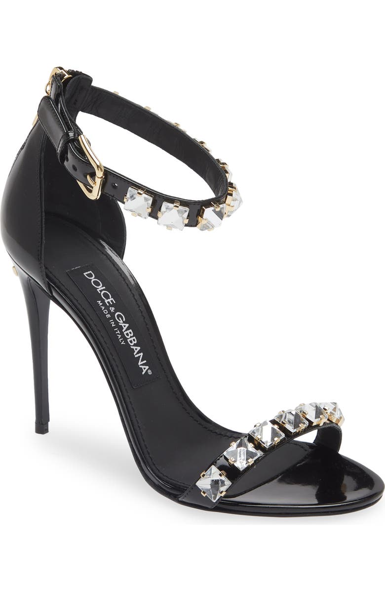Dolce&Gabbana Strappy Crystal Embellished Sandal, Main, color,