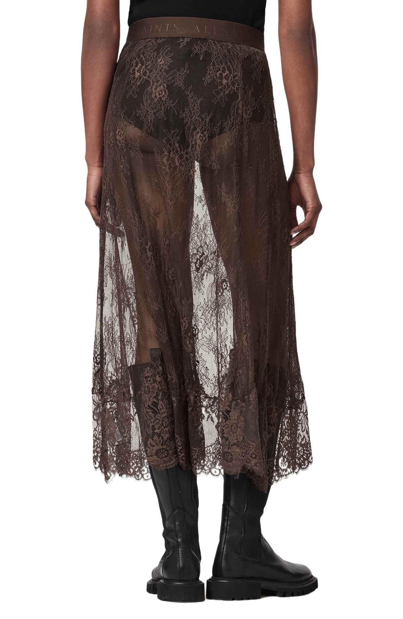 Arran Sheer Lace Maxi Skirt - image 4