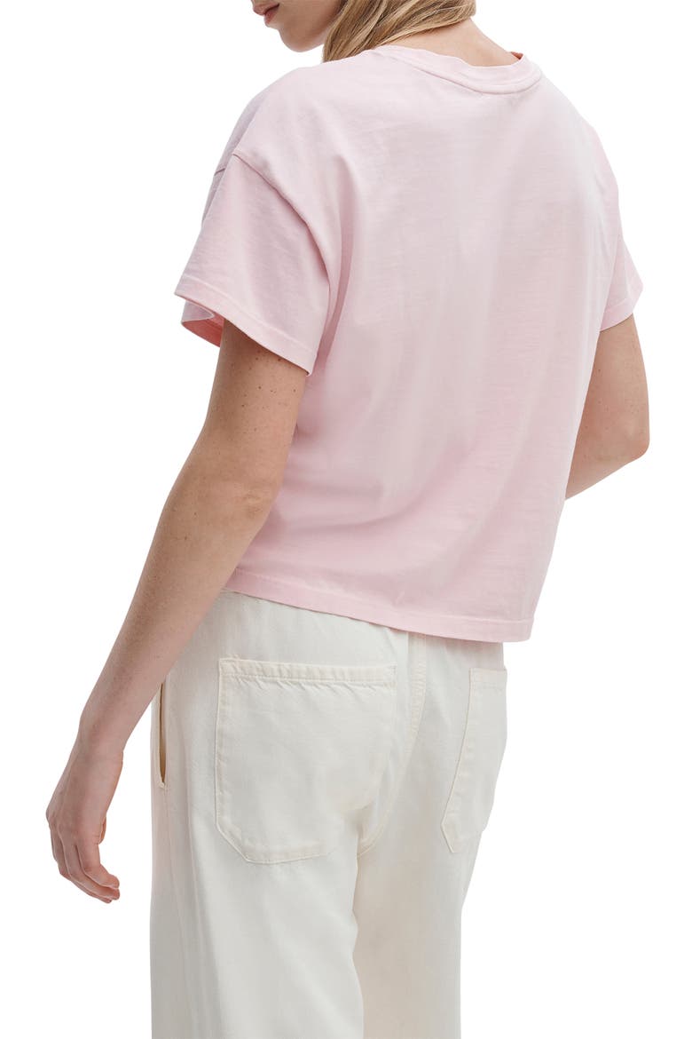 Kelly Washed Boxy Cotton T-Shirt, Alternate, color, PEONY