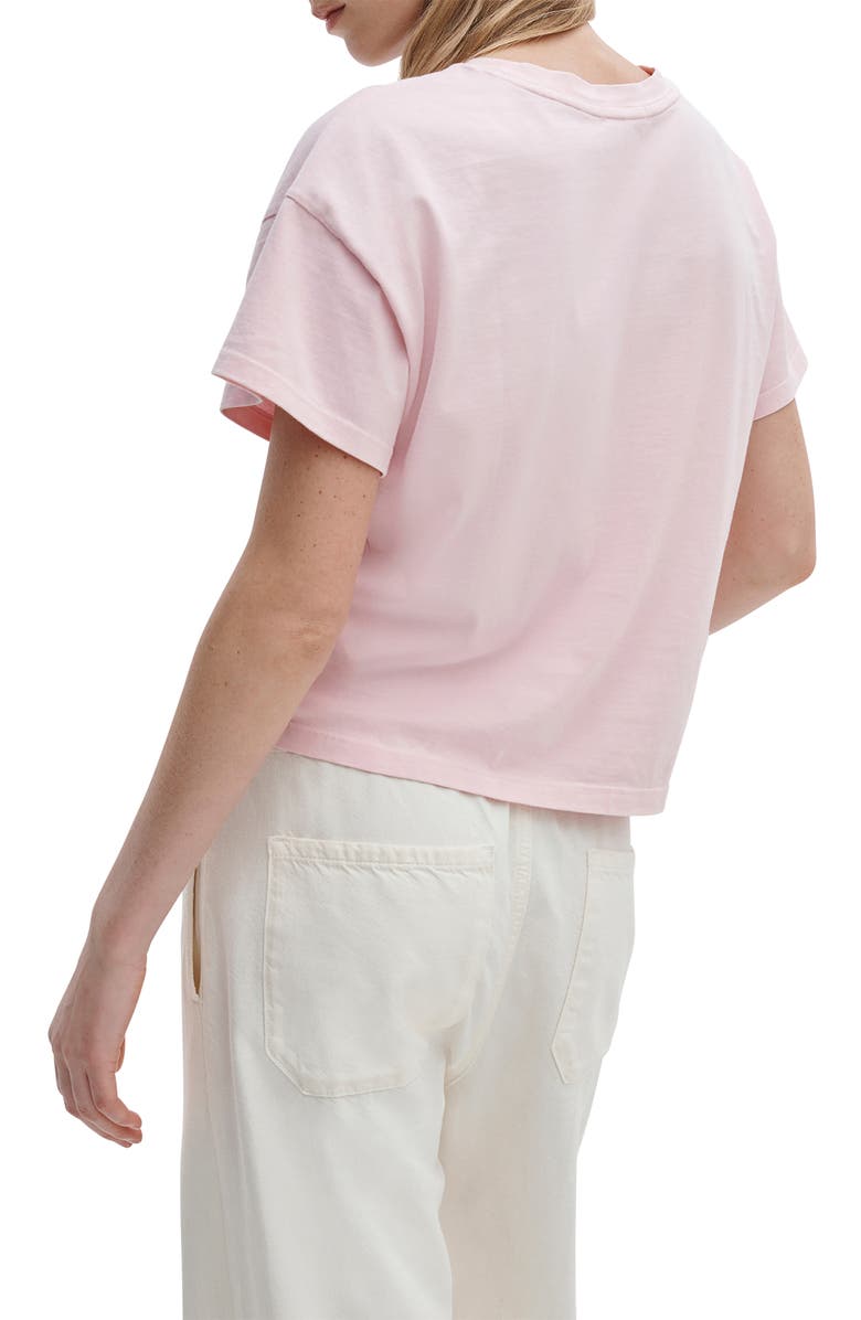 rag & bone Kelly Washed Boxy Cotton T-Shirt, Alternate, color, Peony