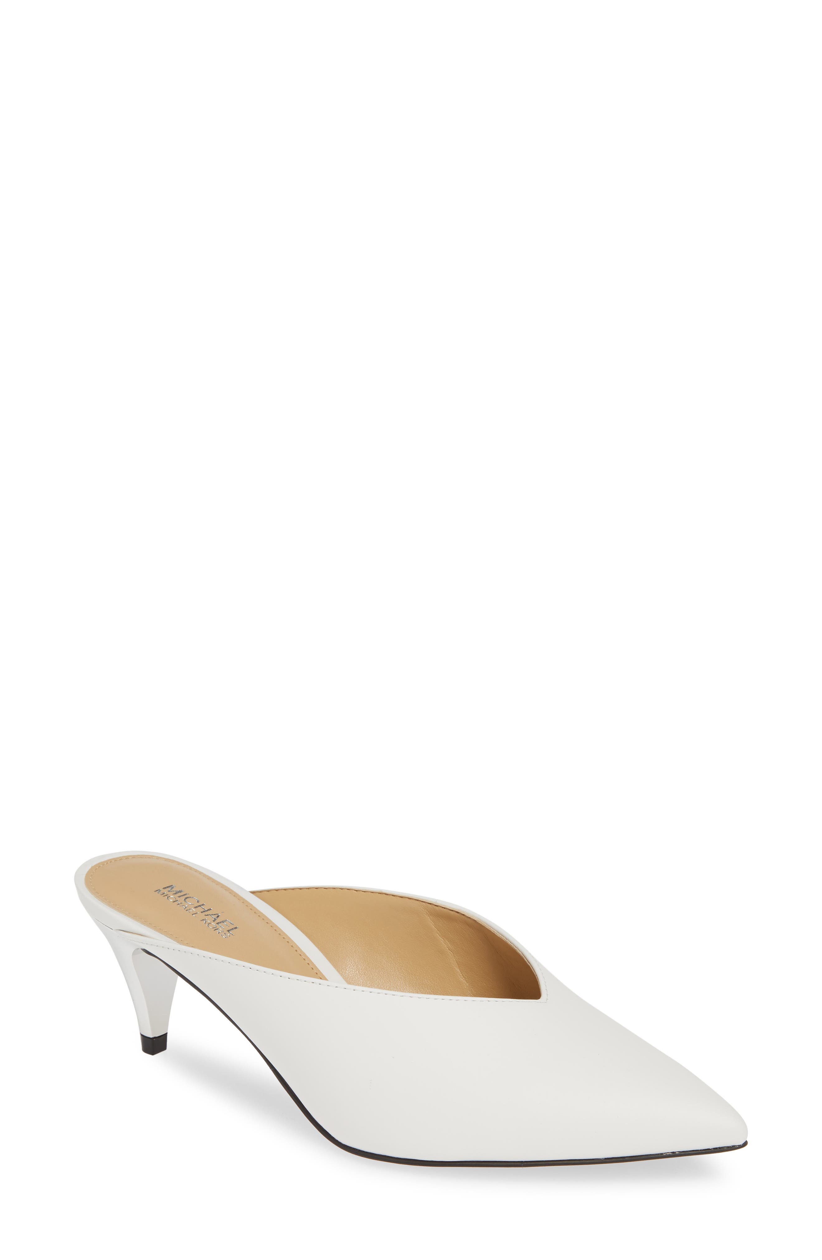 Cambria Mule, Main, color, OPTIC WHITE VACHETTA LEATHER