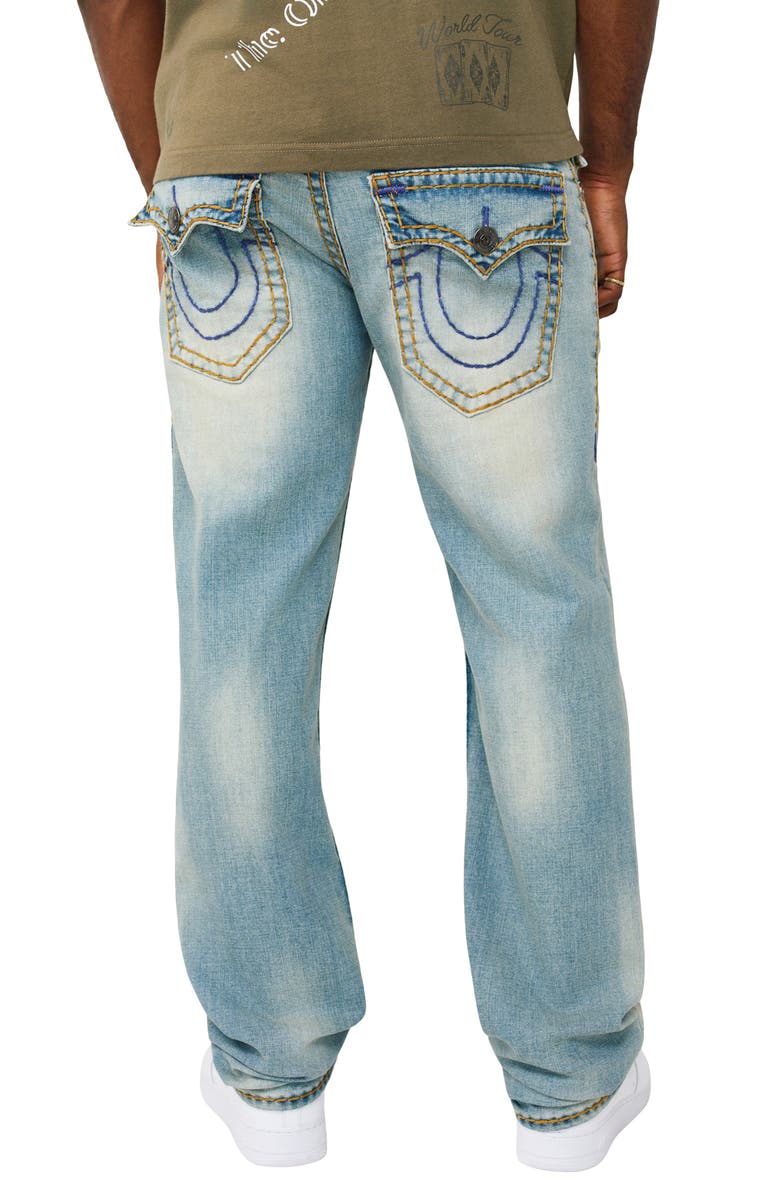 True Religion Ricky Super T Relaxed Straight Leg Jeans, Alternate, color, Seagrass Medium Wash