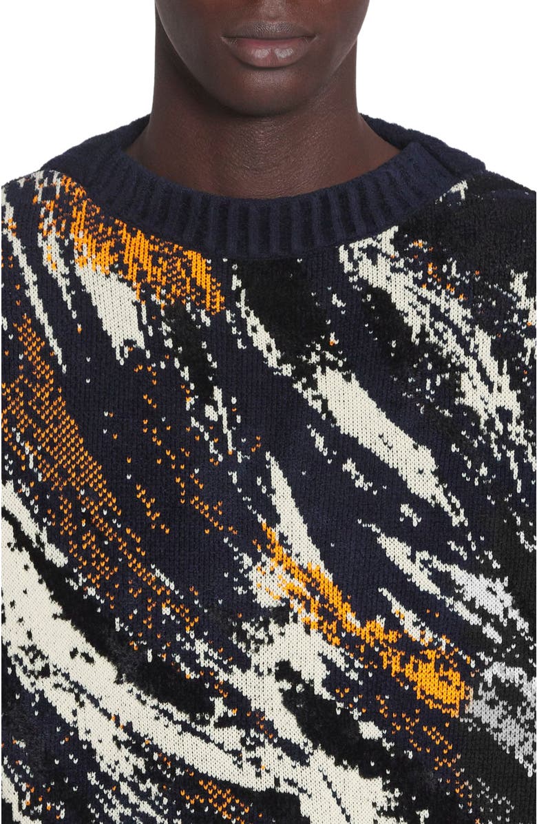 Lanvin ABSTRACT JACQUARD SWEATER, Alternate, color, 