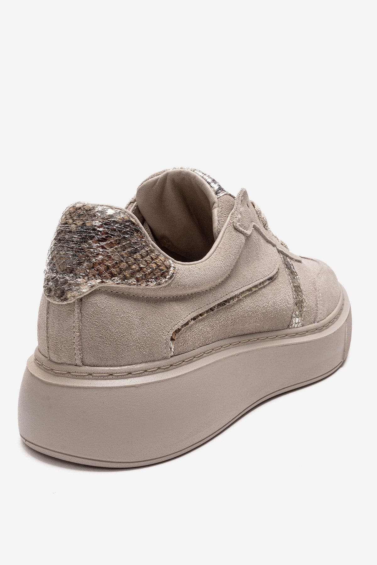 Forever & Always Shoes Ivara Leather Everyday Sneaker, Alternate, color, Beige Suede