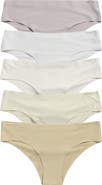 Danskin 5-Pack Microfiber Tangas