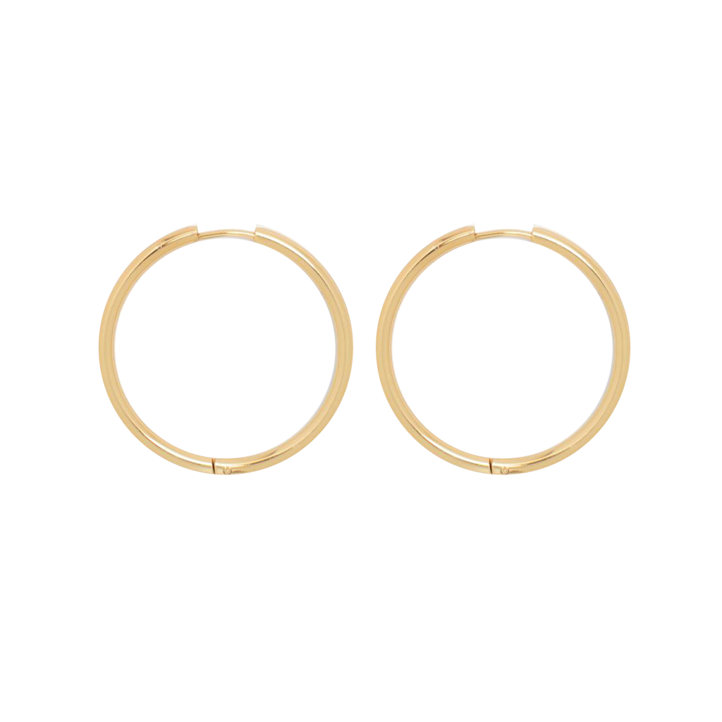 Hey Harper Thin Ruby Earrings In Gold