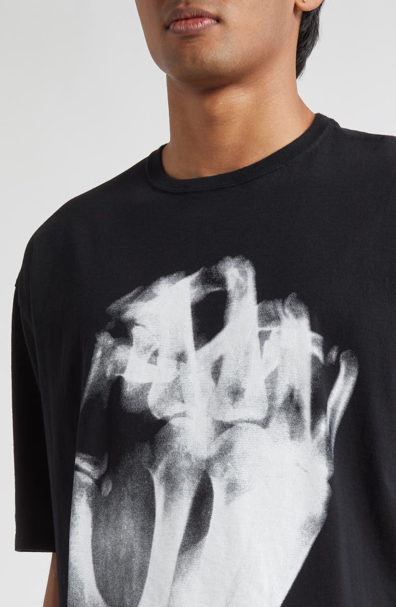 Undercover Oversize Faust Graphic T-Shirt, Alternate, color, Black