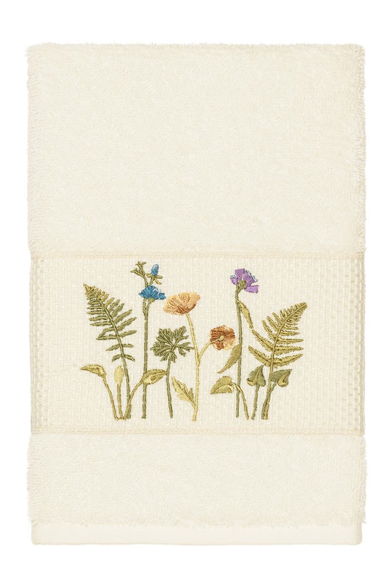 Serenity Embellished Hand Towel - Cream, Main, color, CREAM