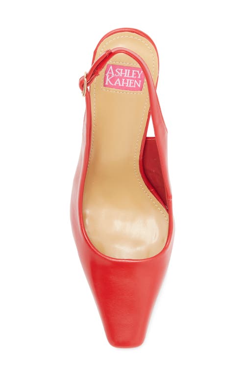 Ashley Kahen Salsa Slingback Pump In Red