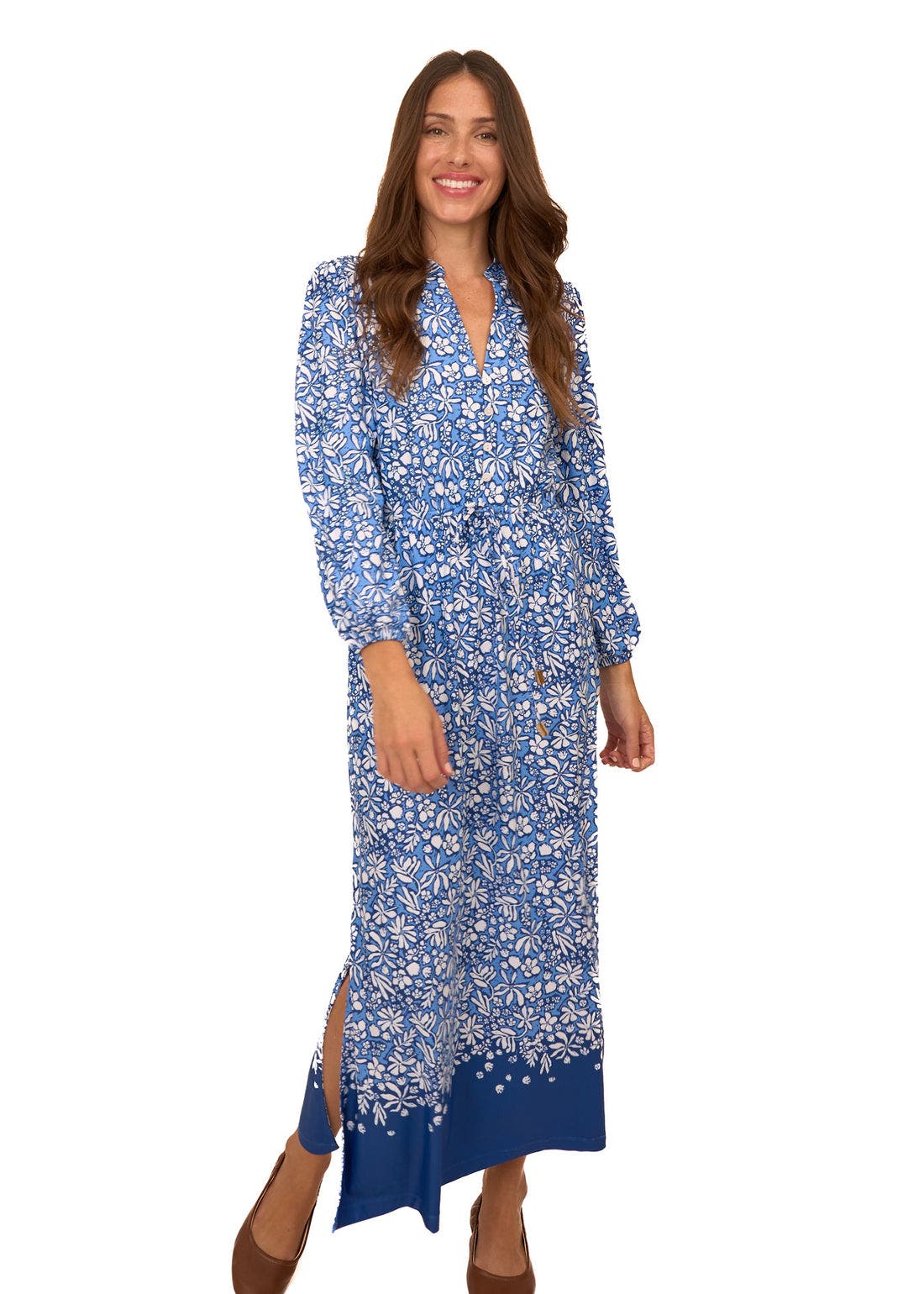 Cabana Life Button Down Maxi Dress in Tahoe 