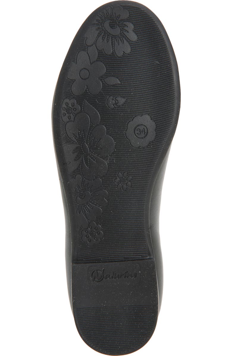 Naturino Kids' Croise Ballet Flat, Alternate, color, Metallic Black