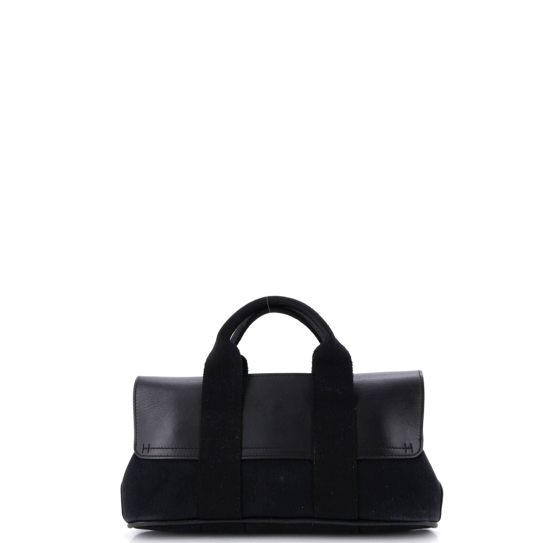 Pre-Owned Hermes Valparaiso Bag Toile and Leather PM, Alternate, color, 