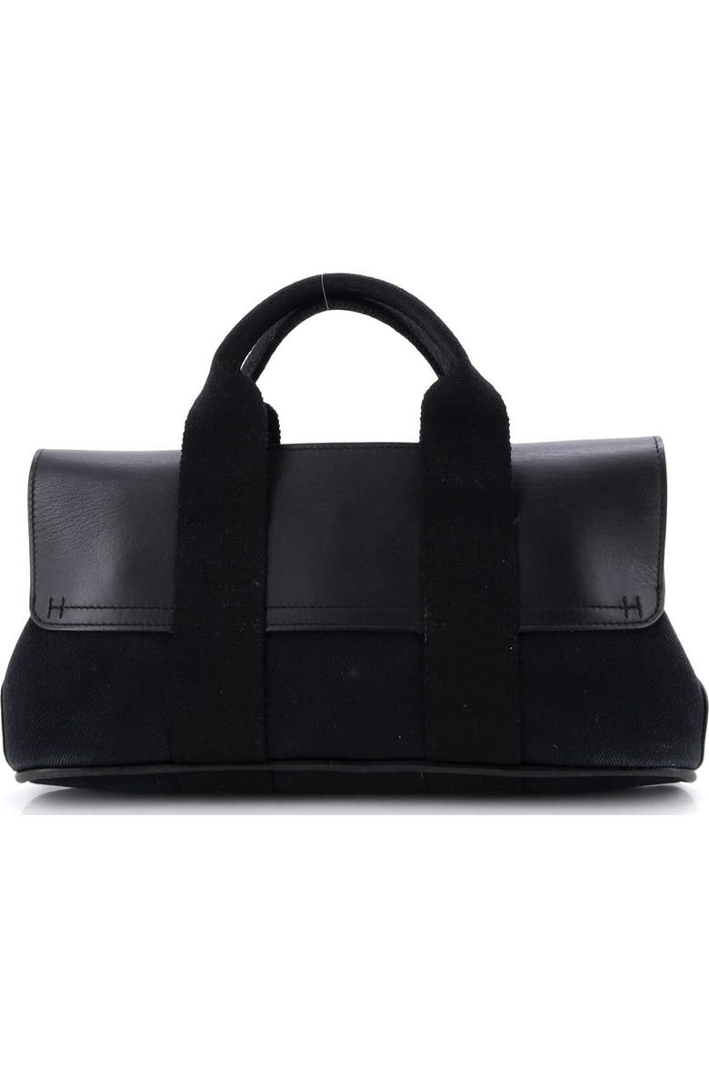 Pre-Owned Hermes Valparaiso Bag Toile and Leather PM, Alternate, color, Bleu Indigo