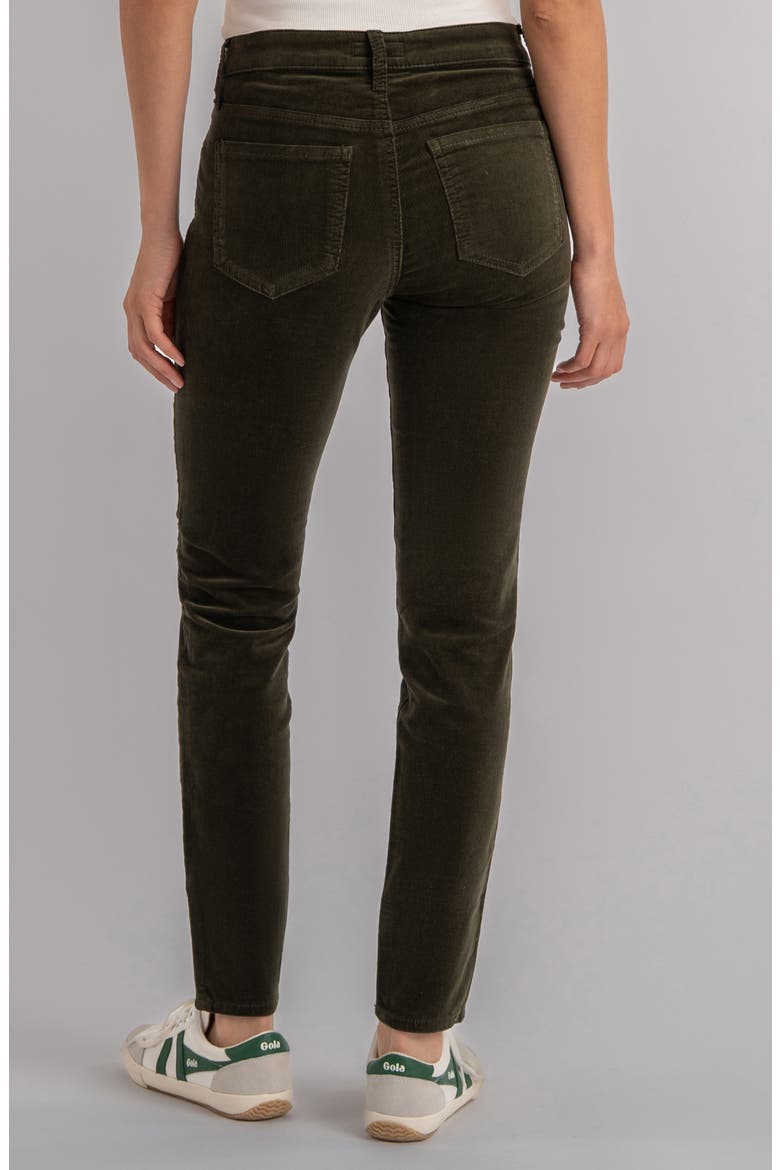 Diana Stretch Corduroy Skinny Pants, Alternate, color, OLIVE JM