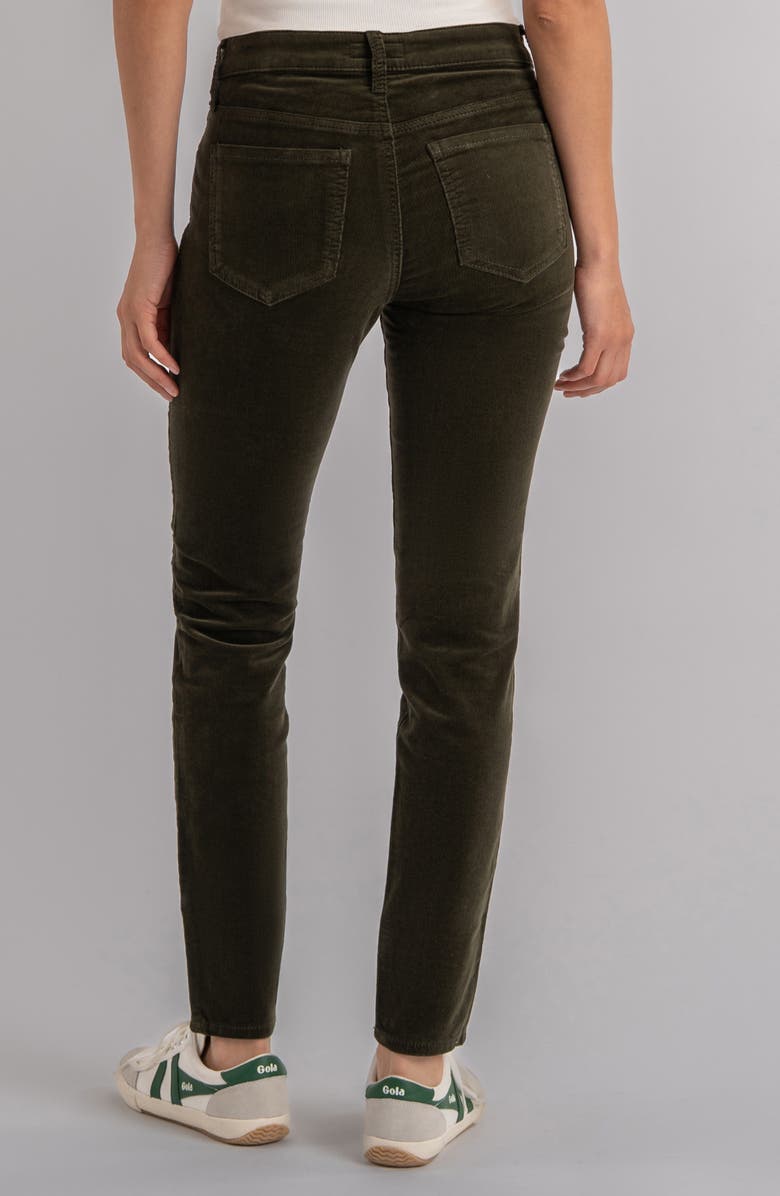 KUT from the Kloth Diana Stretch Corduroy Skinny Pants, Alternate, color, Olive