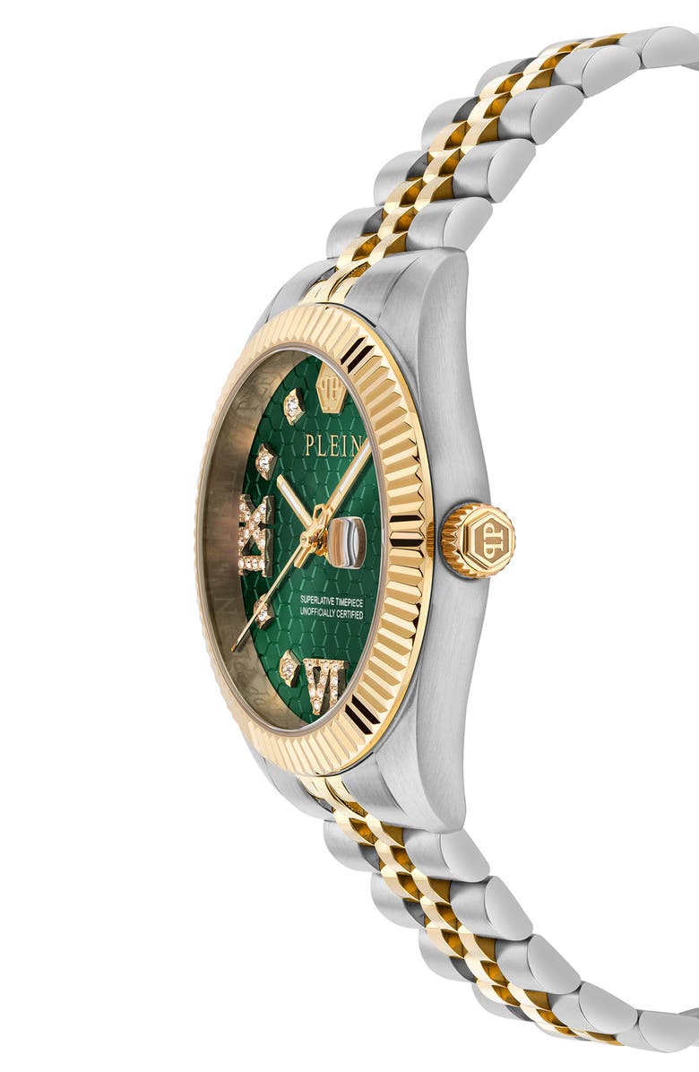 PHILIPP PLEIN Date Superlative Bracelet Watch, 34mm, Alternate, color, 