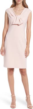 Harper Rose Tie Front Cap Sleeve Sheath Dress