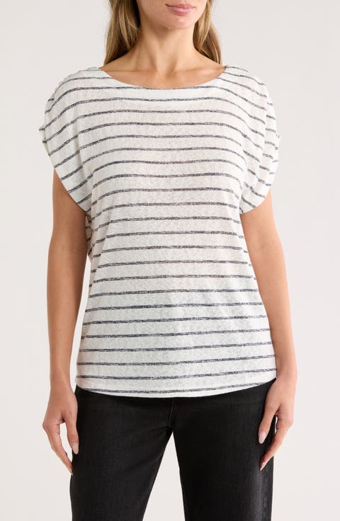 Caty Shirred Shoulder T-Shirt